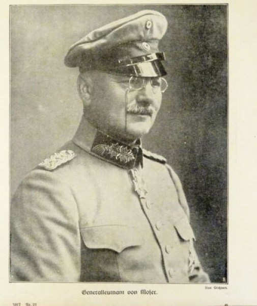 1917 - alter Druck - Generalleutnant von Moser